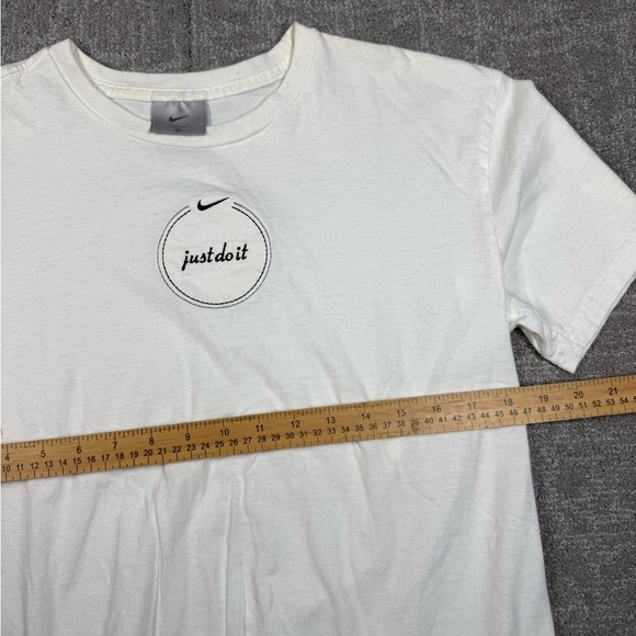 Vintage Y2K Nike Center Swoosh Embroidered Graphic Just Do It Size Womens Large - Picture 4 of 6